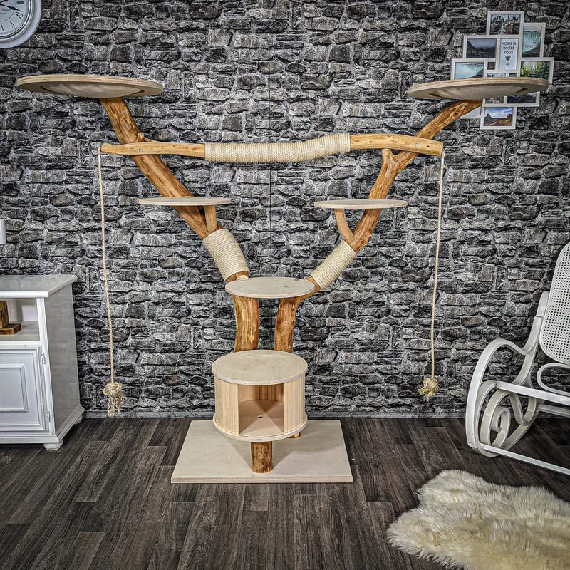 Naturkratzbaum 2279 Kratzbaum Natur Holz Design 170 cm hoch
