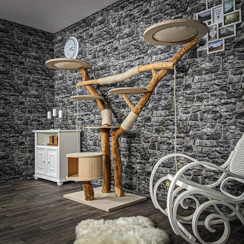 Naturkratzbaum 2279 Kratzbaum Natur Holz Design 170 cm hoch
