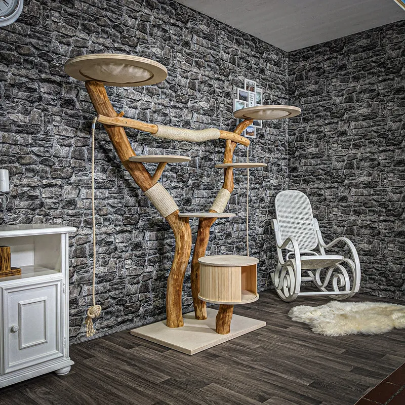 Naturkratzbaum 2279 Kratzbaum Natur Holz Design 170 cm hoch