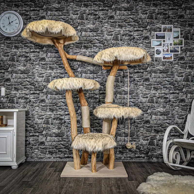 Naturkratzbaum 2278 Kratzbaum Natur Holz Design 180 cm hoch