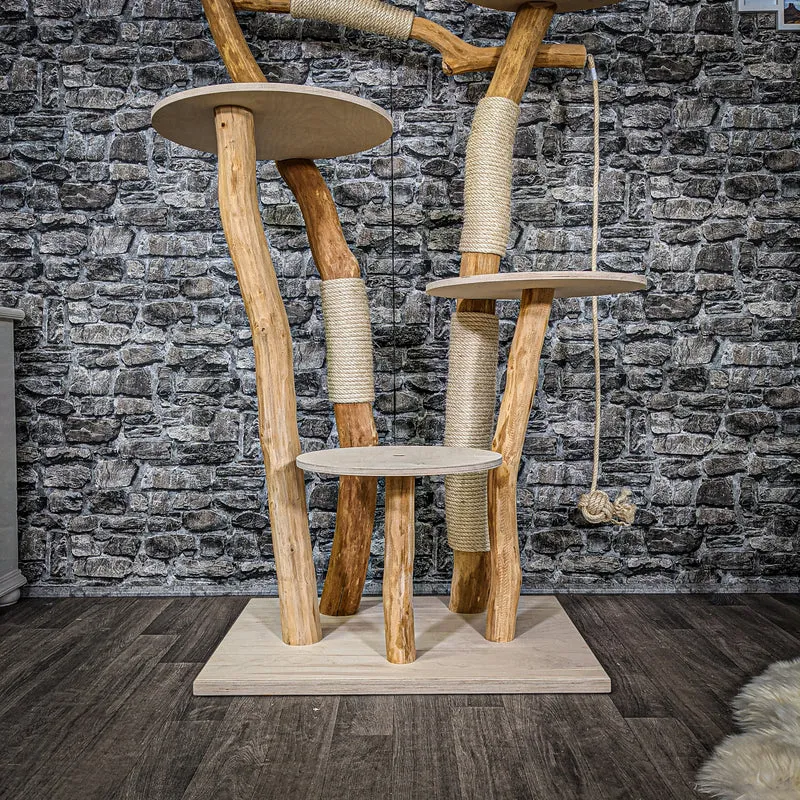 Naturkratzbaum 2278 Kratzbaum Natur Holz Design 180 cm hoch