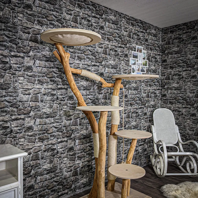 Naturkratzbaum 2278 Kratzbaum Natur Holz Design 180 cm hoch