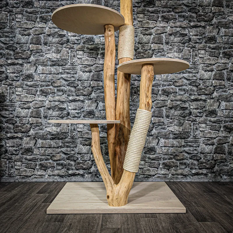 Naturkratzbaum 2277 Kratzbaum Natur Holz Design 160 cm hoch
