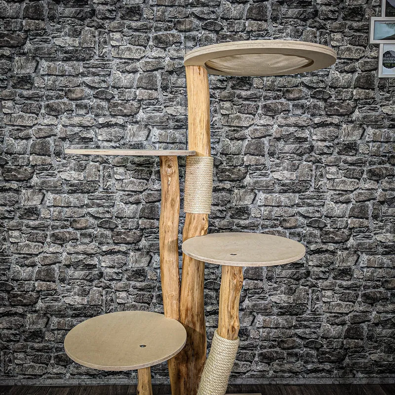 Naturkratzbaum 2277 Kratzbaum Natur Holz Design 160 cm hoch