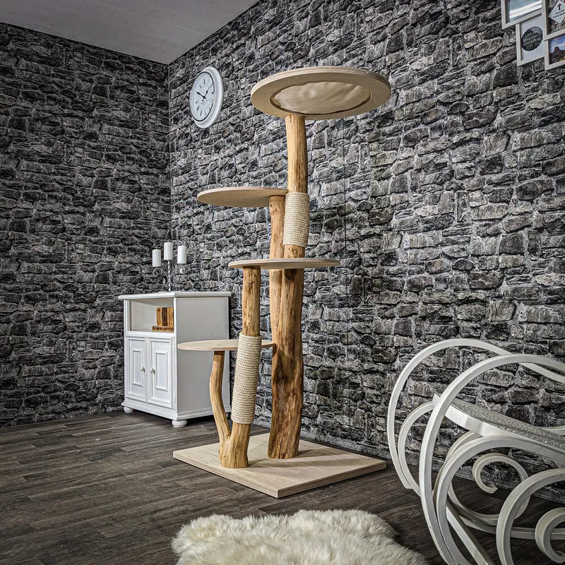 Naturkratzbaum 2277 Kratzbaum Natur Holz Design 160 cm hoch