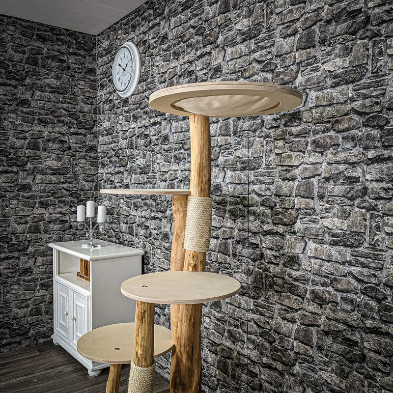 Naturkratzbaum 2277 Kratzbaum Natur Holz Design 160 cm hoch