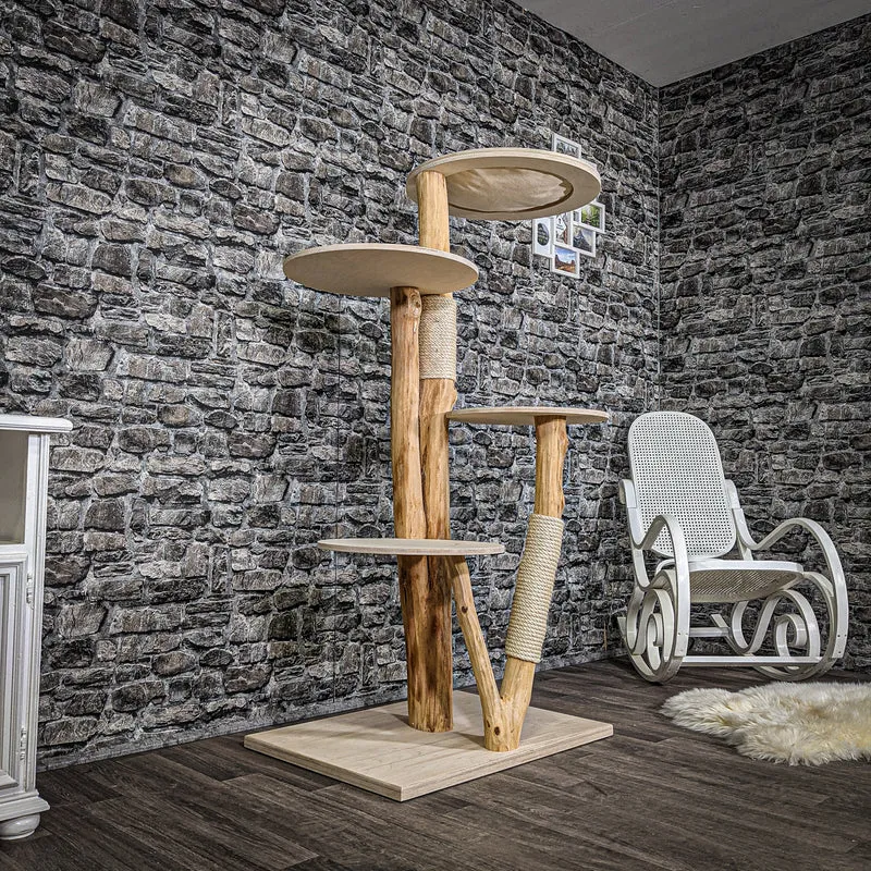 Naturkratzbaum 2277 Kratzbaum Natur Holz Design 160 cm hoch