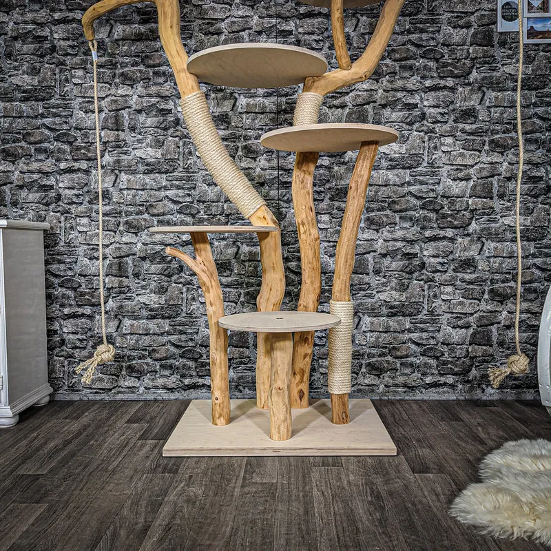 Naturkratzbaum 2276 Kratzbaum Natur Holz Design 210 cm hoch