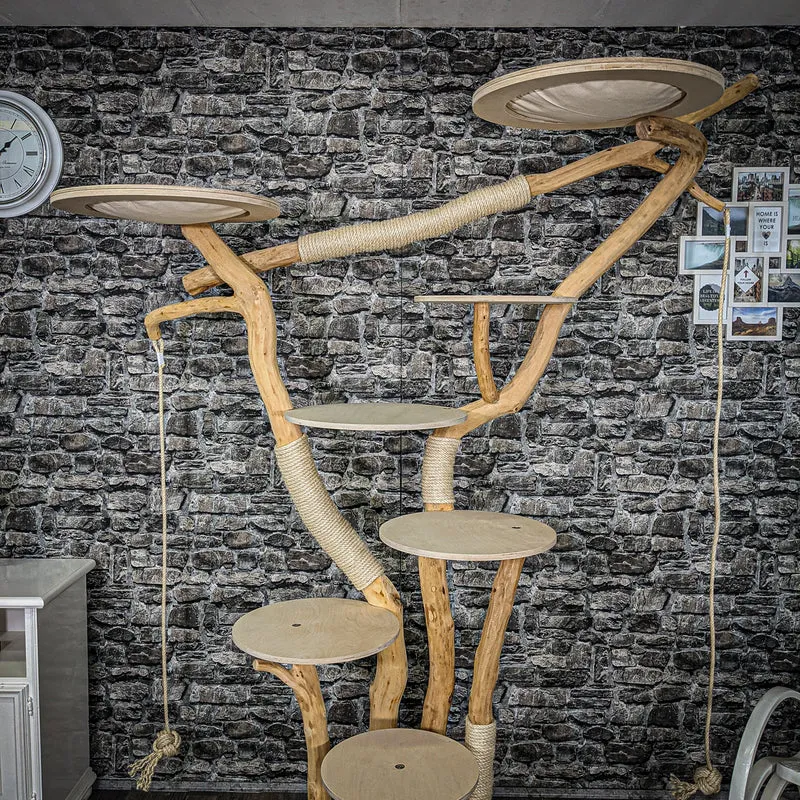 Naturkratzbaum 2276 Kratzbaum Natur Holz Design 210 cm hoch