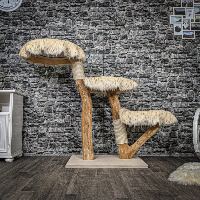 Naturkratzbaum 2275 Kratzbaum Natur Holz Design 122 cm hoch