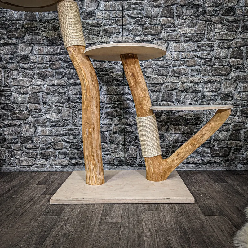Naturkratzbaum 2275 Kratzbaum Natur Holz Design 122 cm hoch