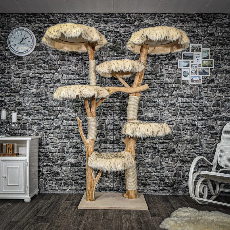 Naturkratzbaum 2273 Kratzbaum Natur Holz Design 195 cm hoch