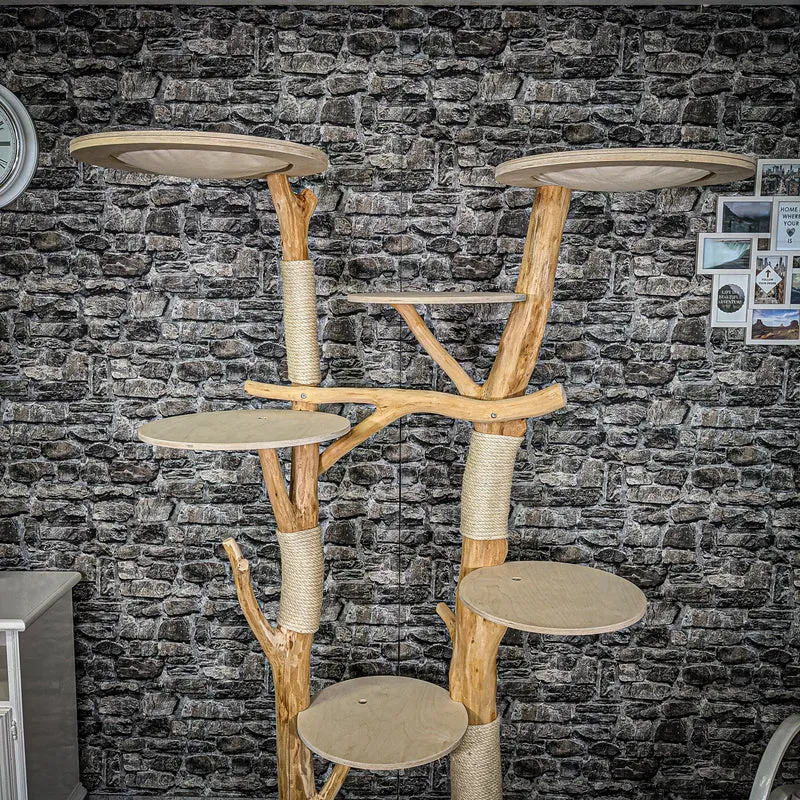 Naturkratzbaum 2273 Kratzbaum Natur Holz Design 195 cm hoch
