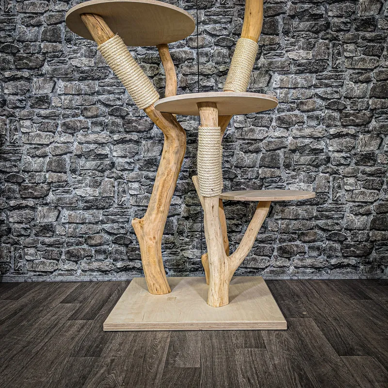 Naturkratzbaum 2270 Kratzbaum Natur Holz Design 150 cm hoch