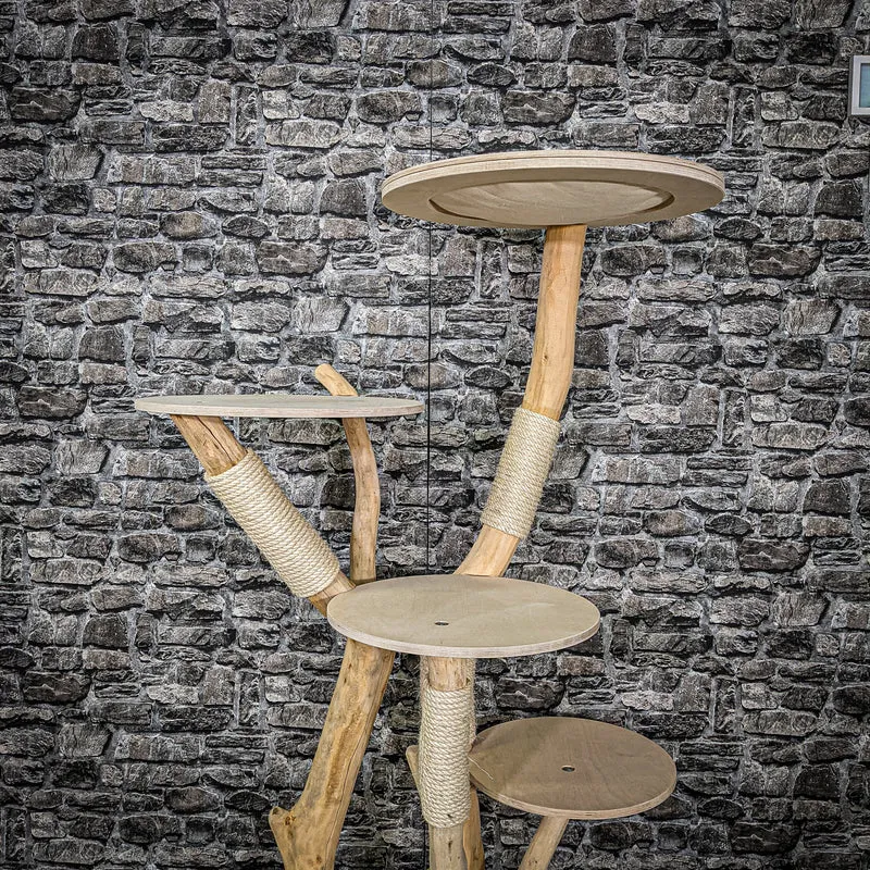 Naturkratzbaum 2270 Kratzbaum Natur Holz Design 150 cm hoch