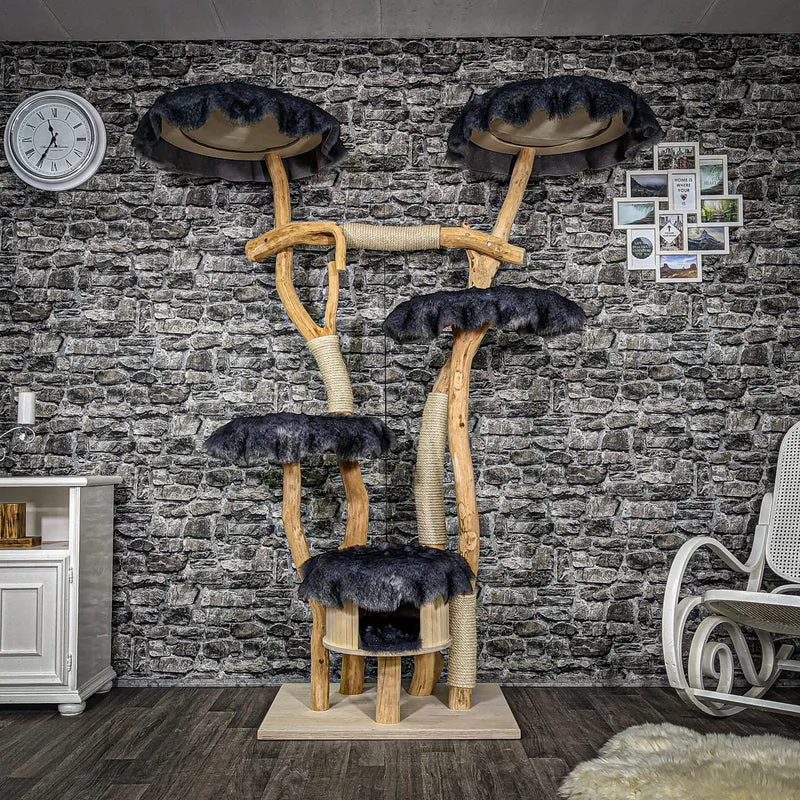 Naturkratzbaum 2268 Kratzbaum Natur Holz Design 200 cm hoch