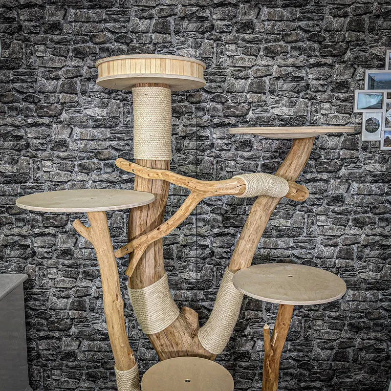 Naturkratzbaum 2267 Kratzbaum Natur Holz Design 190 cm hoch