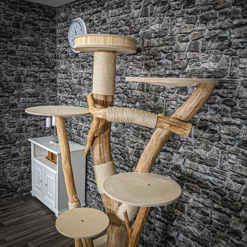Naturkratzbaum 2267 Kratzbaum Natur Holz Design 190 cm hoch