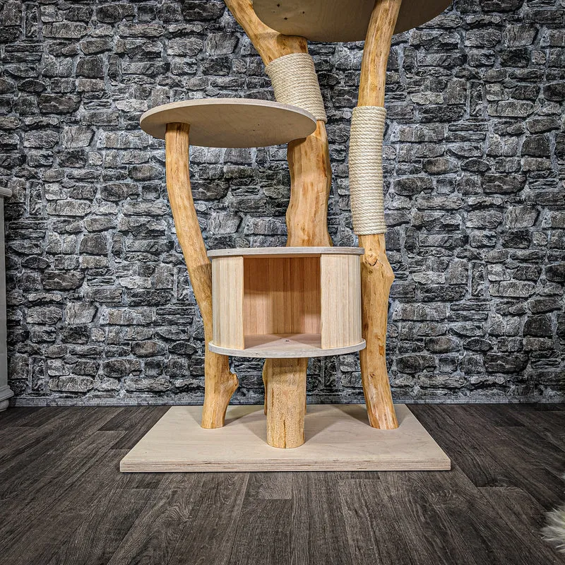 Naturkratzbaum 2266 Kratzbaum Natur Holz Design 195 cm hoch