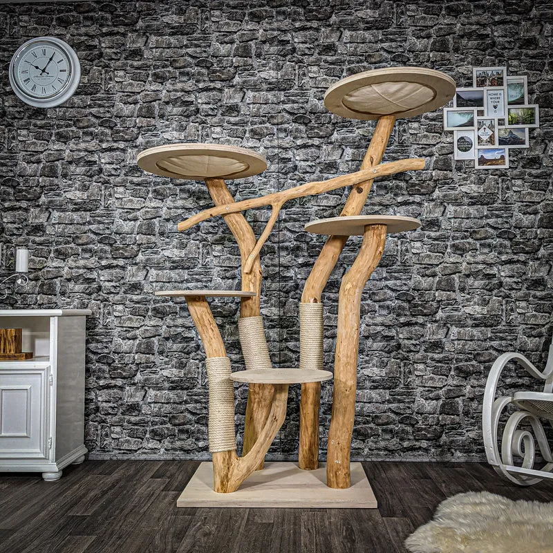 Naturkratzbaum 2261 Kratzbaum Natur Holz Design 175 cm hoch