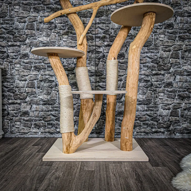 Naturkratzbaum 2261 Kratzbaum Natur Holz Design 175 cm hoch