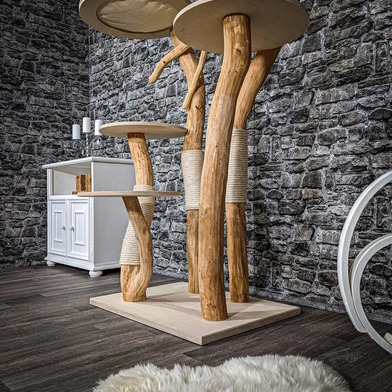 Naturkratzbaum 2261 Kratzbaum Natur Holz Design 175 cm hoch