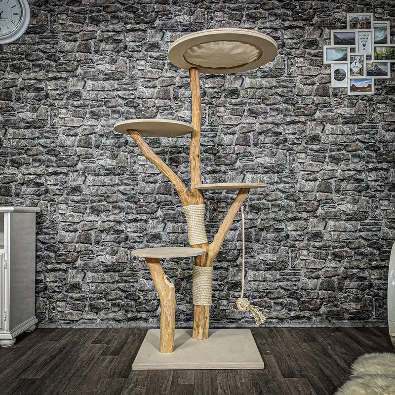 Naturkratzbaum 2254 Kratzbaum Natur Holz Design 160 cm hoch