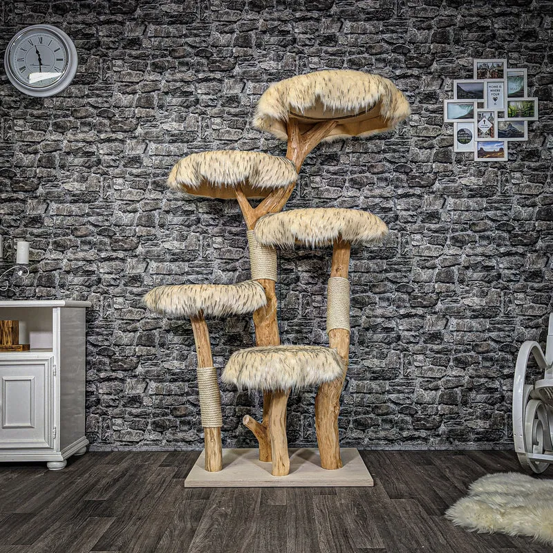 Naturkratzbaum 2253 Kratzbaum Natur Holz Design 170 cm hoch