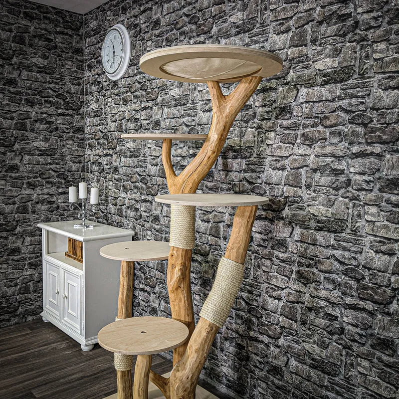 Naturkratzbaum 2253 Kratzbaum Natur Holz Design 170 cm hoch
