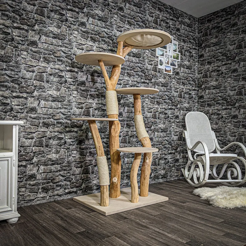 Naturkratzbaum 2253 Kratzbaum Natur Holz Design 170 cm hoch