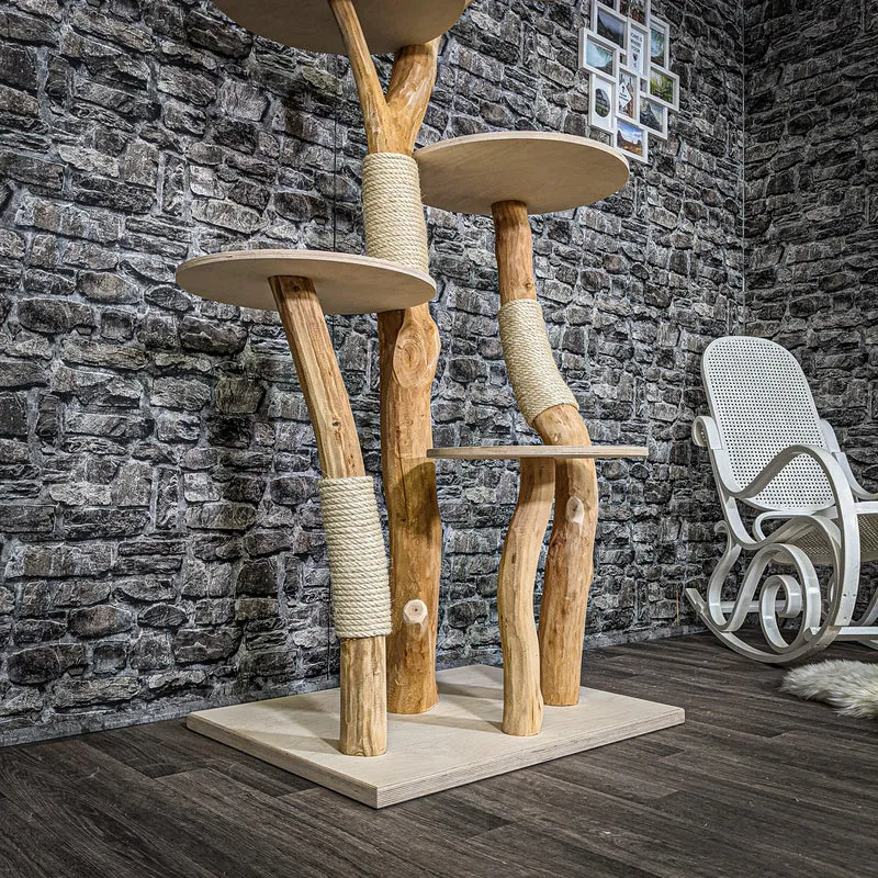 Naturkratzbaum 2253 Kratzbaum Natur Holz Design 170 cm hoch