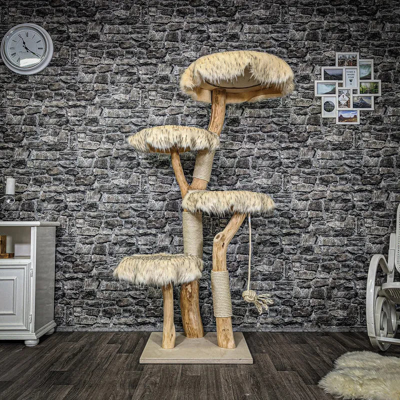 Naturkratzbaum 2252 Kratzbaum Natur Holz Design 170 cm hoch