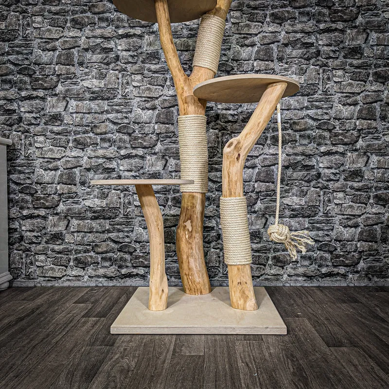 Naturkratzbaum 2252 Kratzbaum Natur Holz Design 170 cm hoch