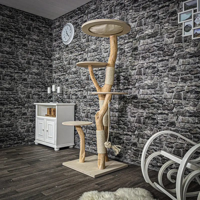 Naturkratzbaum 2252 Kratzbaum Natur Holz Design 170 cm hoch