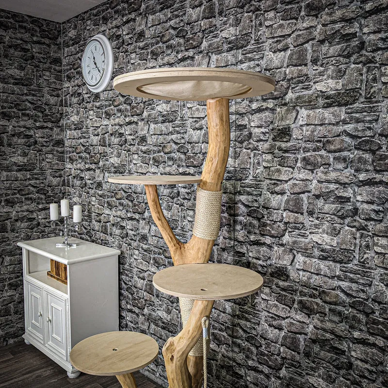 Naturkratzbaum 2252 Kratzbaum Natur Holz Design 170 cm hoch