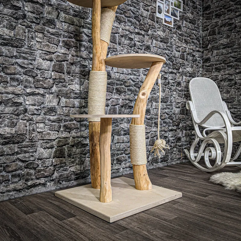Naturkratzbaum 2252 Kratzbaum Natur Holz Design 170 cm hoch