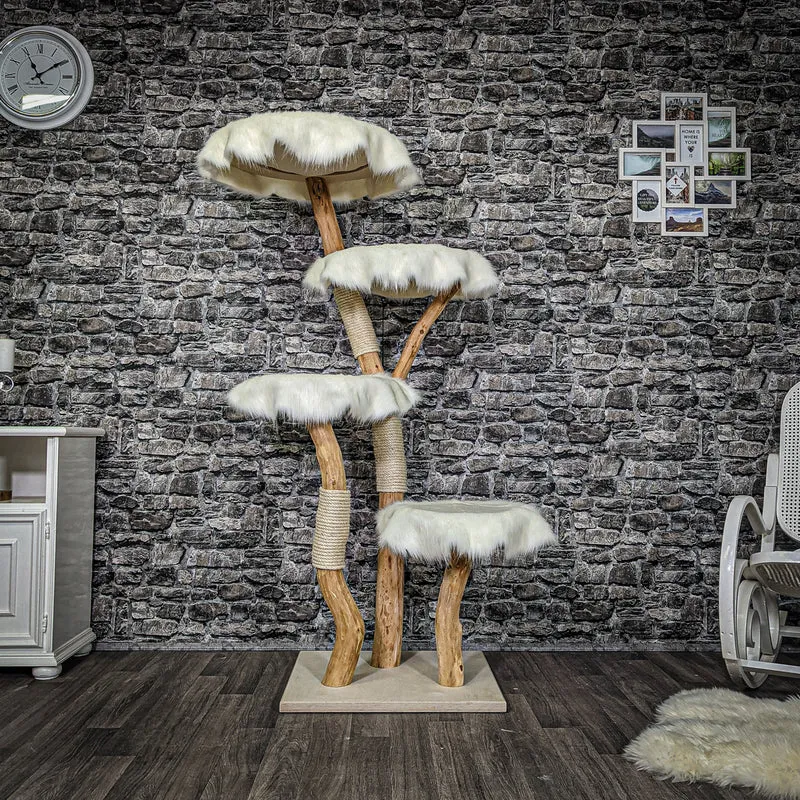 Naturkratzbaum 2251 Kratzbaum Natur Holz Design 170 cm hoch