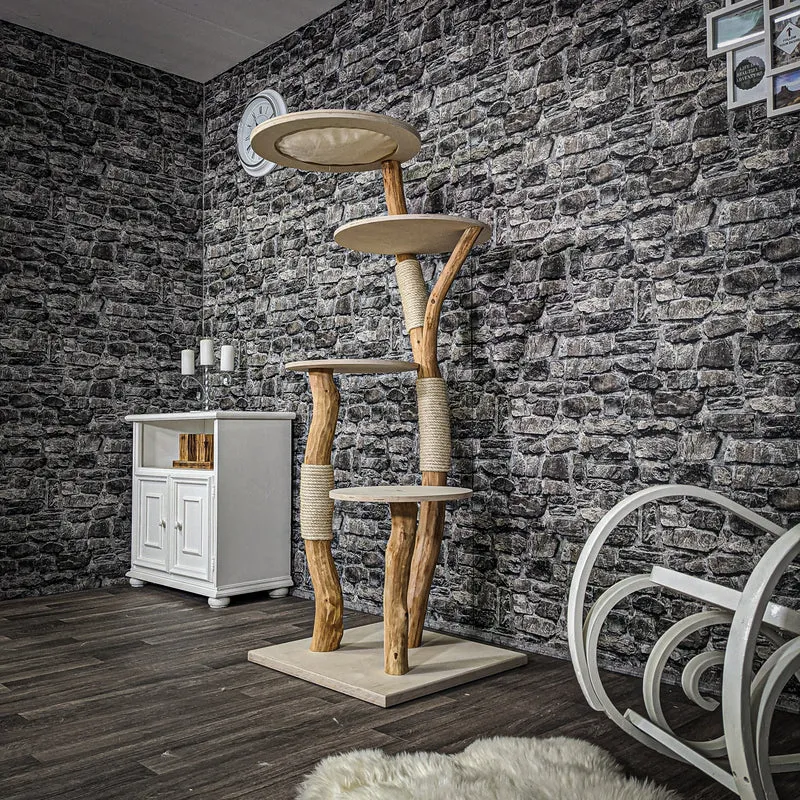 Naturkratzbaum 2251 Kratzbaum Natur Holz Design 170 cm hoch