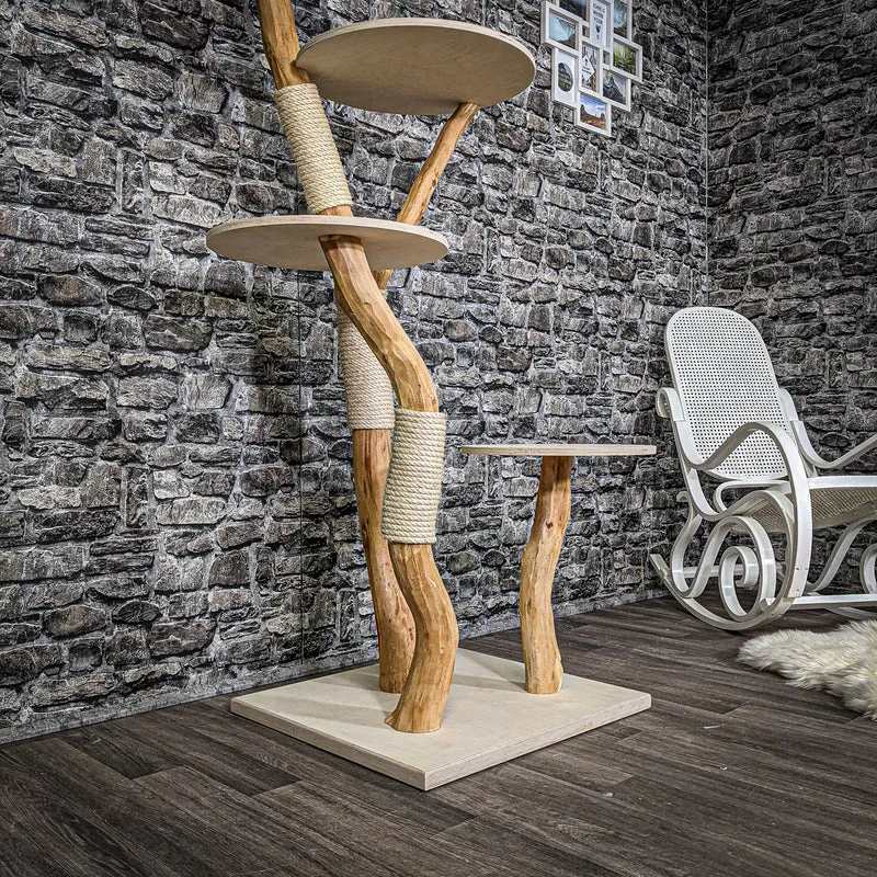 Naturkratzbaum 2251 Kratzbaum Natur Holz Design 170 cm hoch