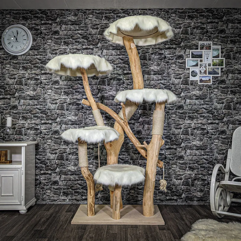 Naturkratzbaum 2250 Kratzbaum Natur Holz Design 205 cm hoch