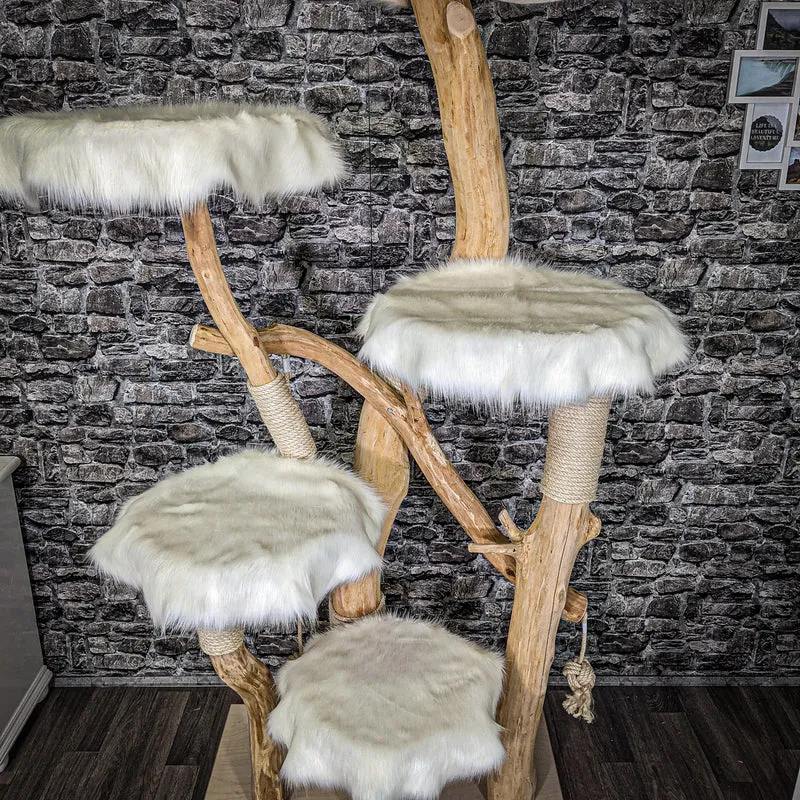 Naturkratzbaum 2250 Kratzbaum Natur Holz Design 205 cm hoch