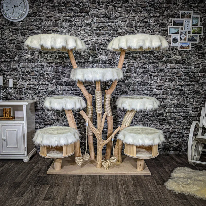 Naturkratzbaum 2259 Kratzbaum Natur Holz Design 152 cm hoch