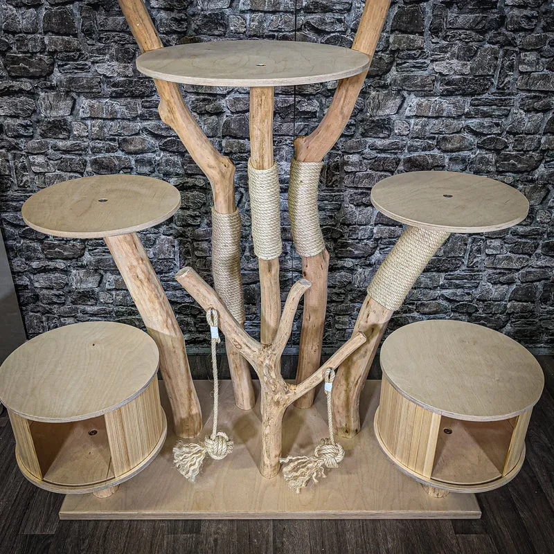 Naturkratzbaum 2259 Kratzbaum Natur Holz Design 152 cm hoch