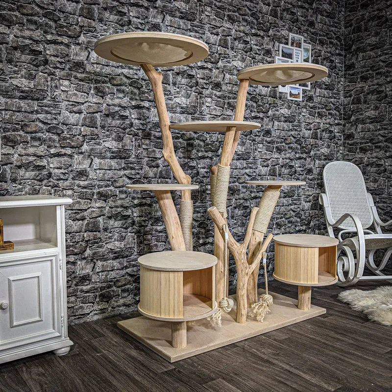 Naturkratzbaum 2259 Kratzbaum Natur Holz Design 152 cm hoch