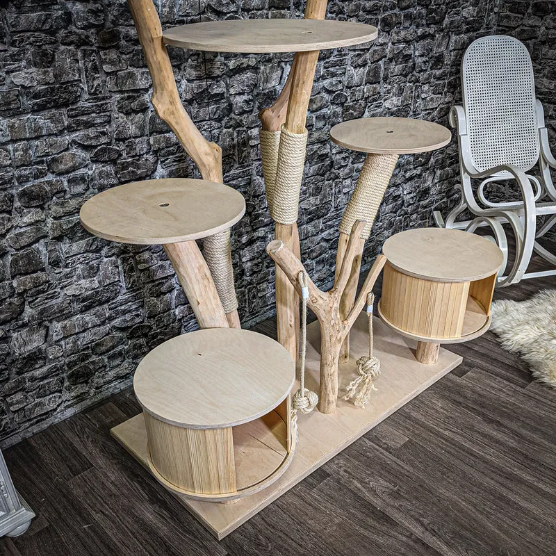 Naturkratzbaum 2259 Kratzbaum Natur Holz Design 152 cm hoch