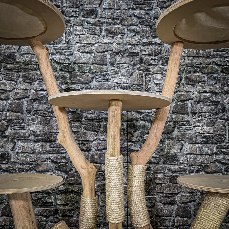 Naturkratzbaum 2259 Kratzbaum Natur Holz Design 152 cm hoch