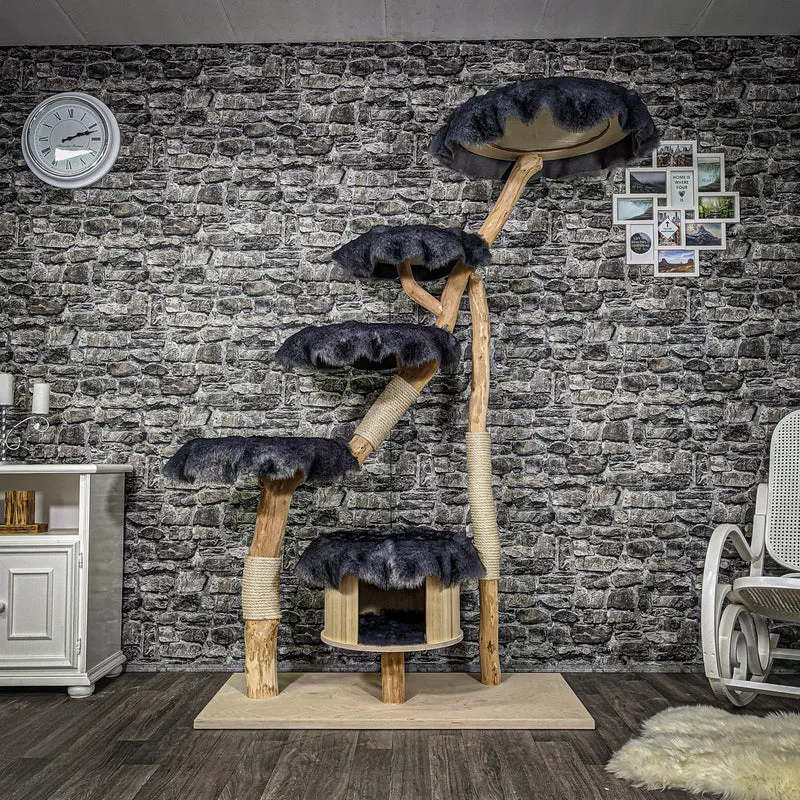 Naturkratzbaum 2258 Kratzbaum Natur Holz Design 190 cm hoch