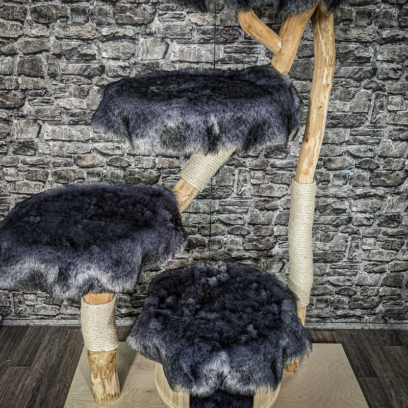 Naturkratzbaum 2258 Kratzbaum Natur Holz Design 190 cm hoch
