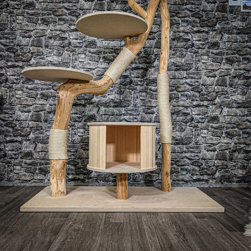 Naturkratzbaum 2258 Kratzbaum Natur Holz Design 190 cm hoch