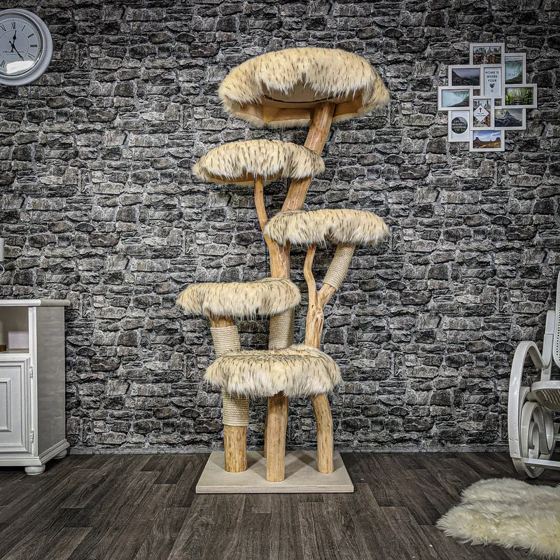 Naturkratzbaum 2255 Kratzbaum Natur Holz Design 170 cm hoch